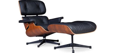 reproduction eames chair and ottoman.